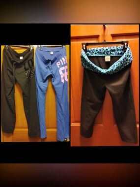 3 PINK Victoria's Secret pants size M
